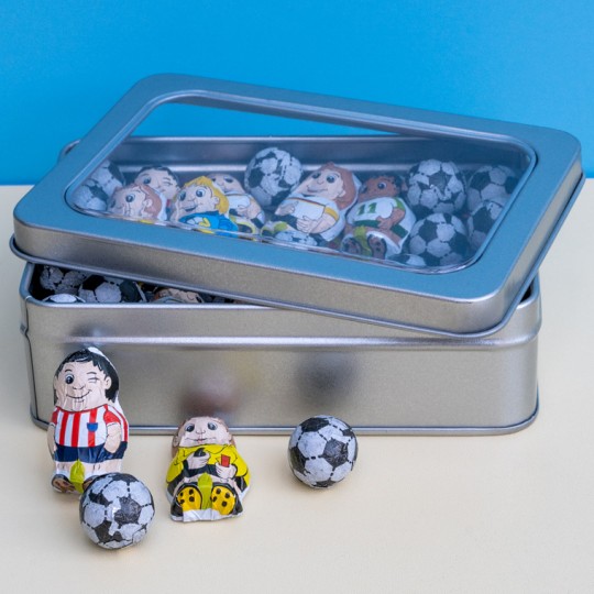 Chocolate Football Gift Tin