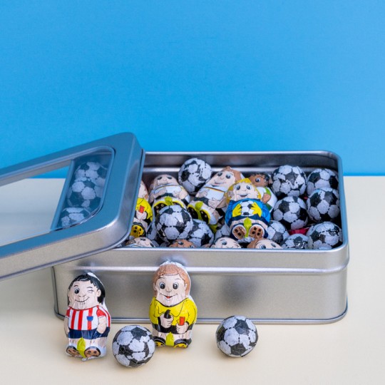 Chocolate Football Gift Tin