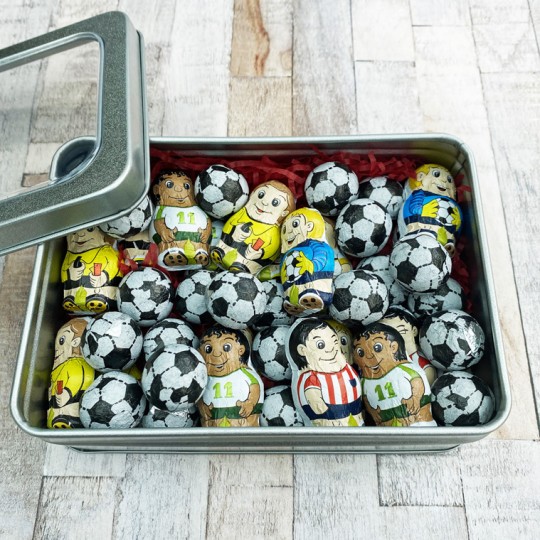 Chocolate Football Gift Tin