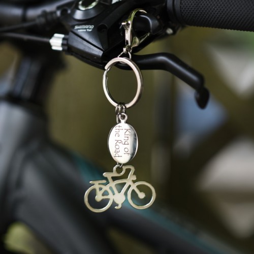 Personalised Cycling Keyring