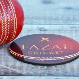 Personalised Cricket Ball Coaster