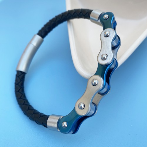 Chain Bracelet Blue and Silver