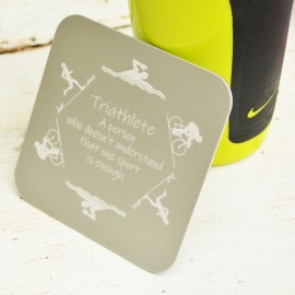 Personalised Triathlon Coaster