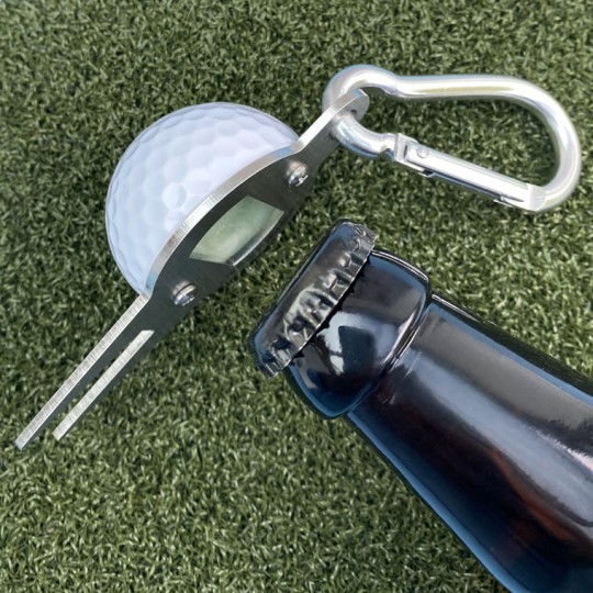 Golf Ball Bottle Opener & Divot Tool