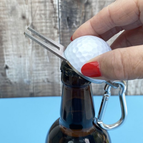 Golf Ball Bottle Opener & Divot Tool