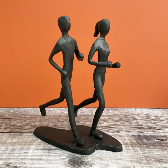 Running Couple  Sculpture