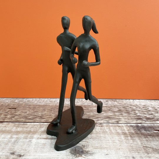 Running Couple  Sculpture