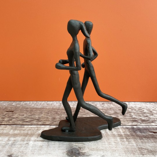 Running Couple  Sculpture