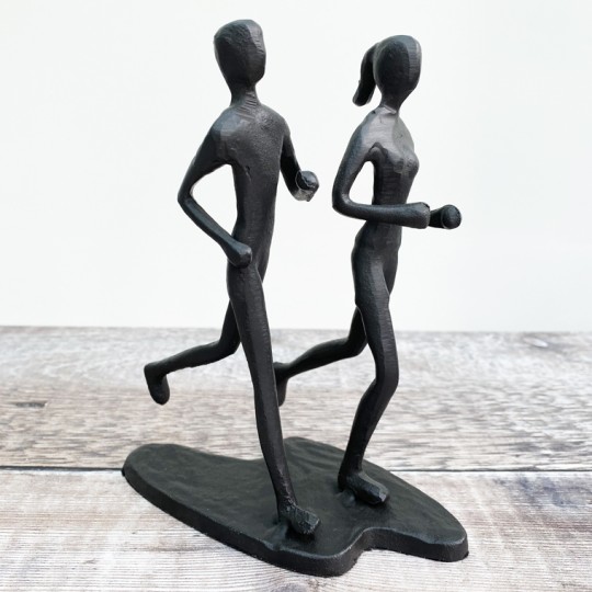 Running Couple  Sculpture