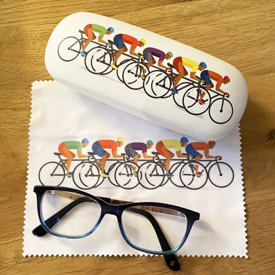 Racing Cyclist Glasses Case