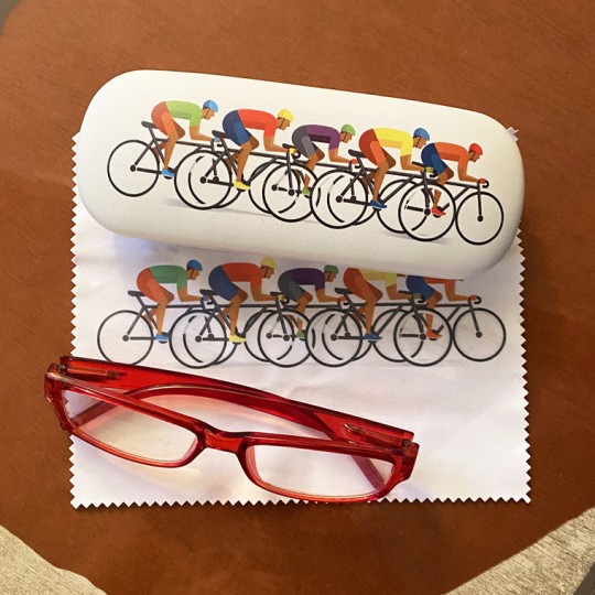 Racing Cyclist Glasses Case