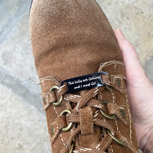 Personalised Walking Boot Shoe Tag